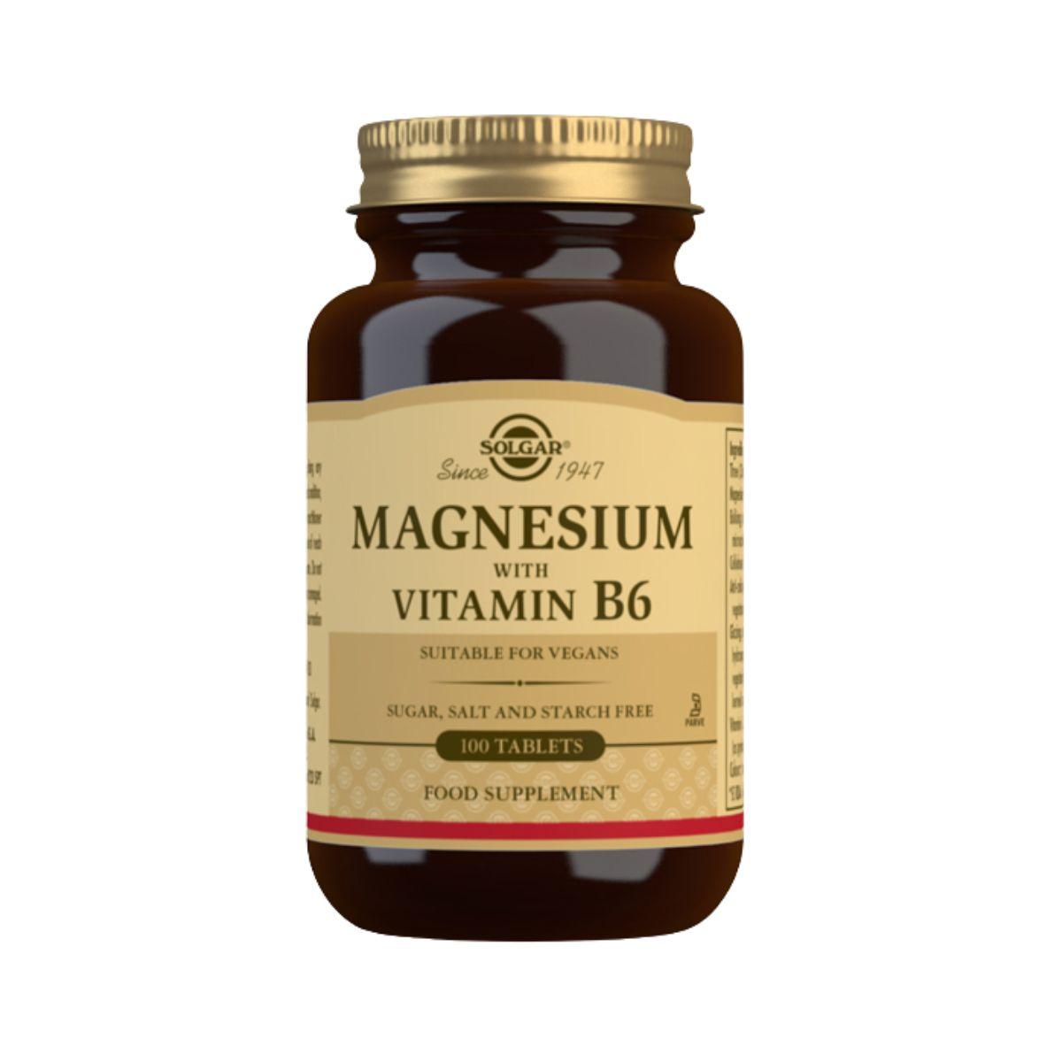 Magnesio con Vitamina B6 -Solgar 250 comprimidos