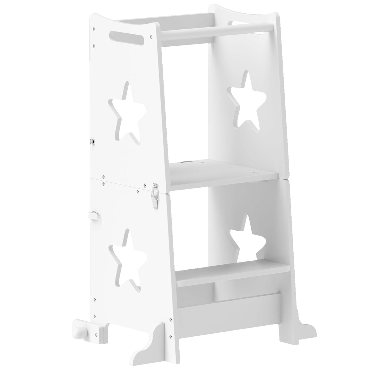 Torre De Aprendizaje Aiyaplay Mdf, Madera De Pino Blanco 60x44.5x86 Cm_0