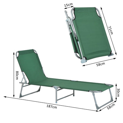 Cama De Camping Outsunny De Metal, Tela Oxford 187x58x28 Cm Verde_2