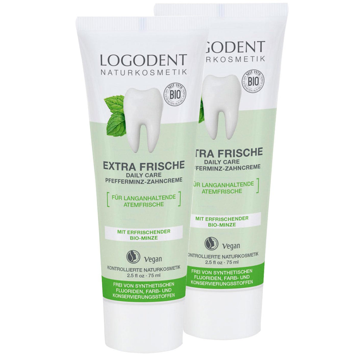 Pack Promo 2 x Dentífrico Menta Bio Daily Care Logona 75 ml