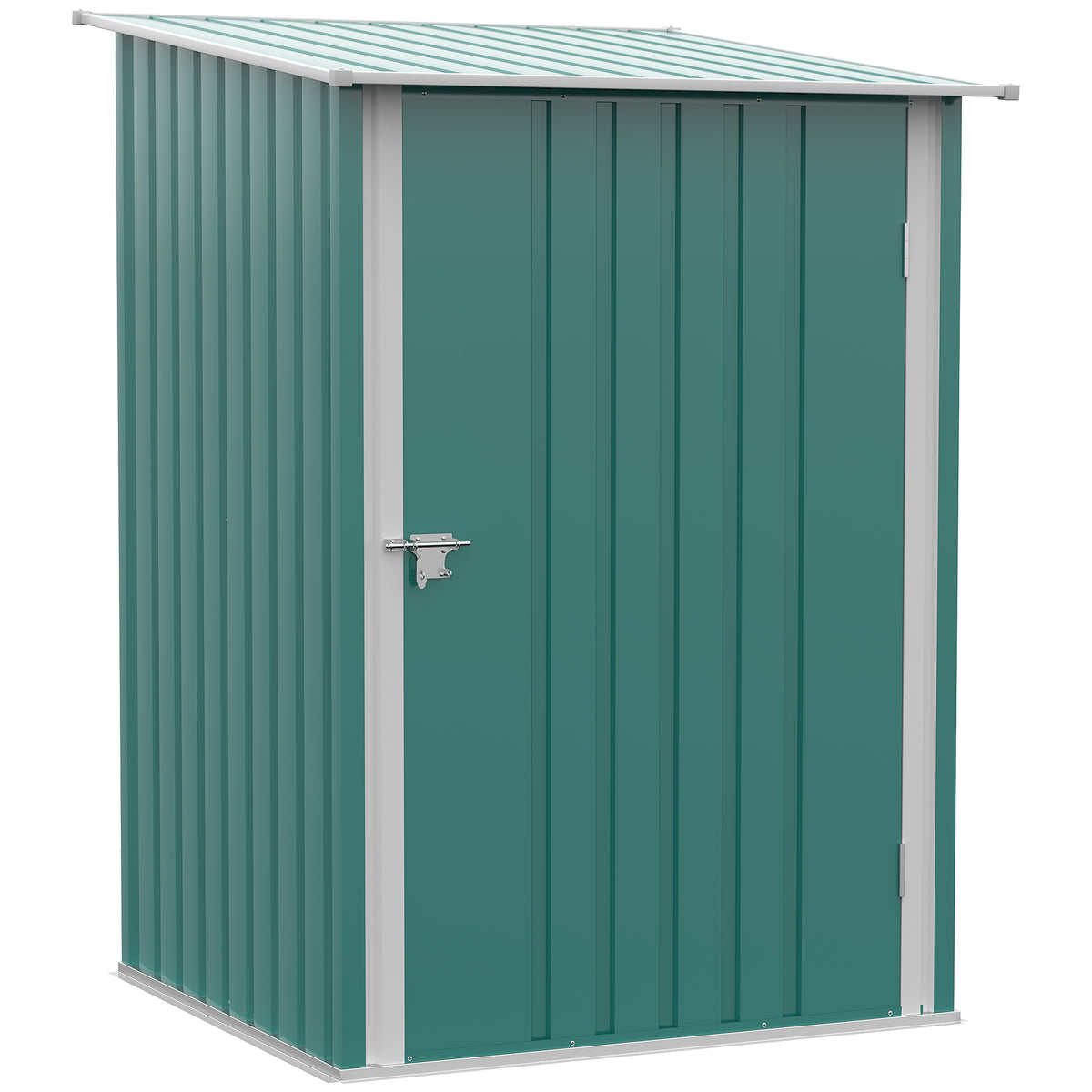 Caseta De Jardín 0,92 M² Con Cerradura Outsunny 100x103x160 Cm Verde_0