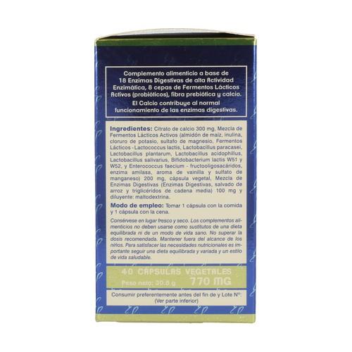 Estado Puro Maxi Enzimas Con Probioticos Tongil 40 Vcaps