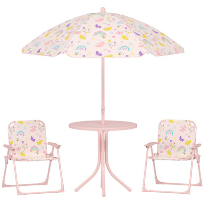 Conjunto Infantil Jardín Aiyaplay Acero, Poliéster Rosa 49.5x49.5x50 Cm_0