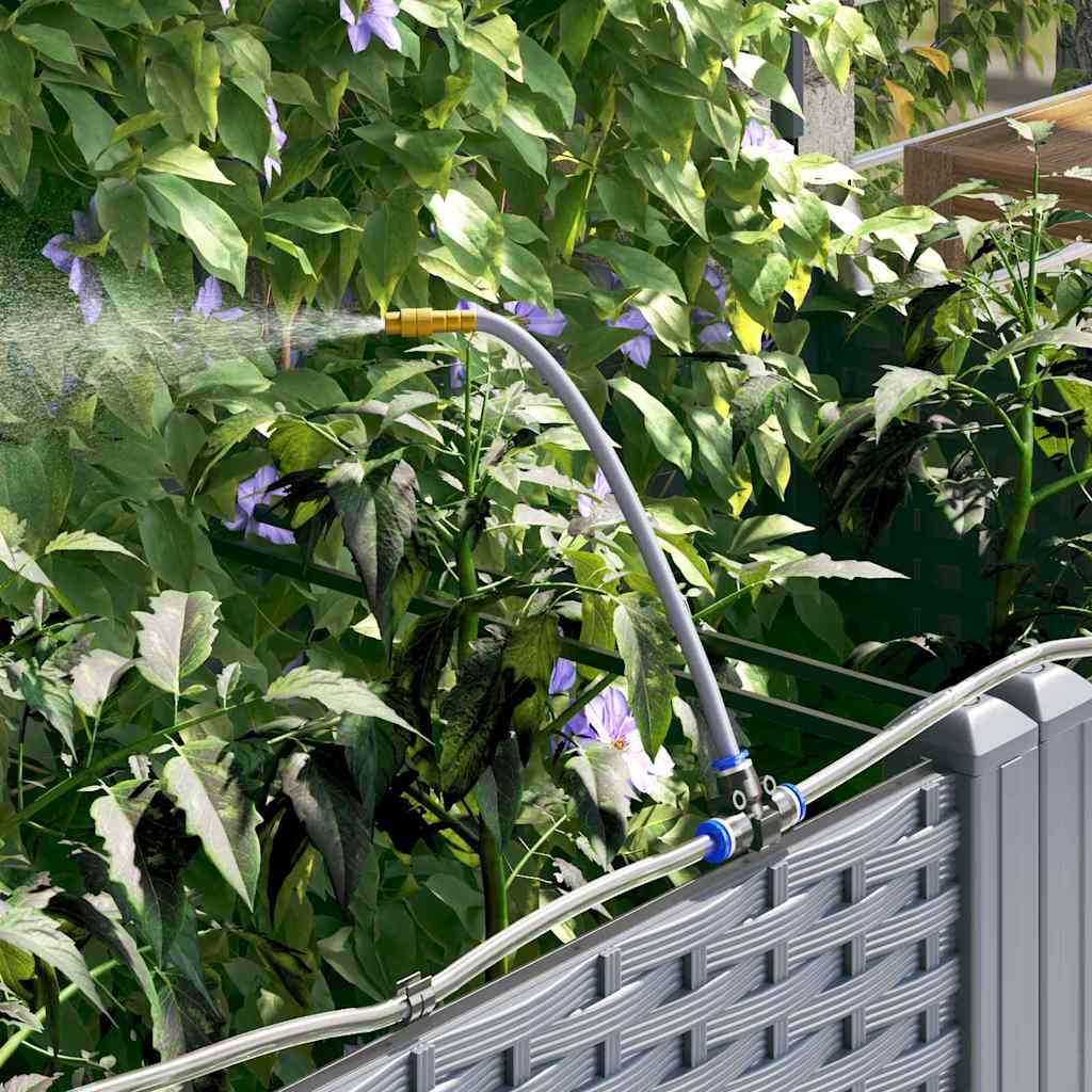 Macetero De Jardín 3 Uds. Gris Claro 120 X 40 X 126 Cm Pp_4