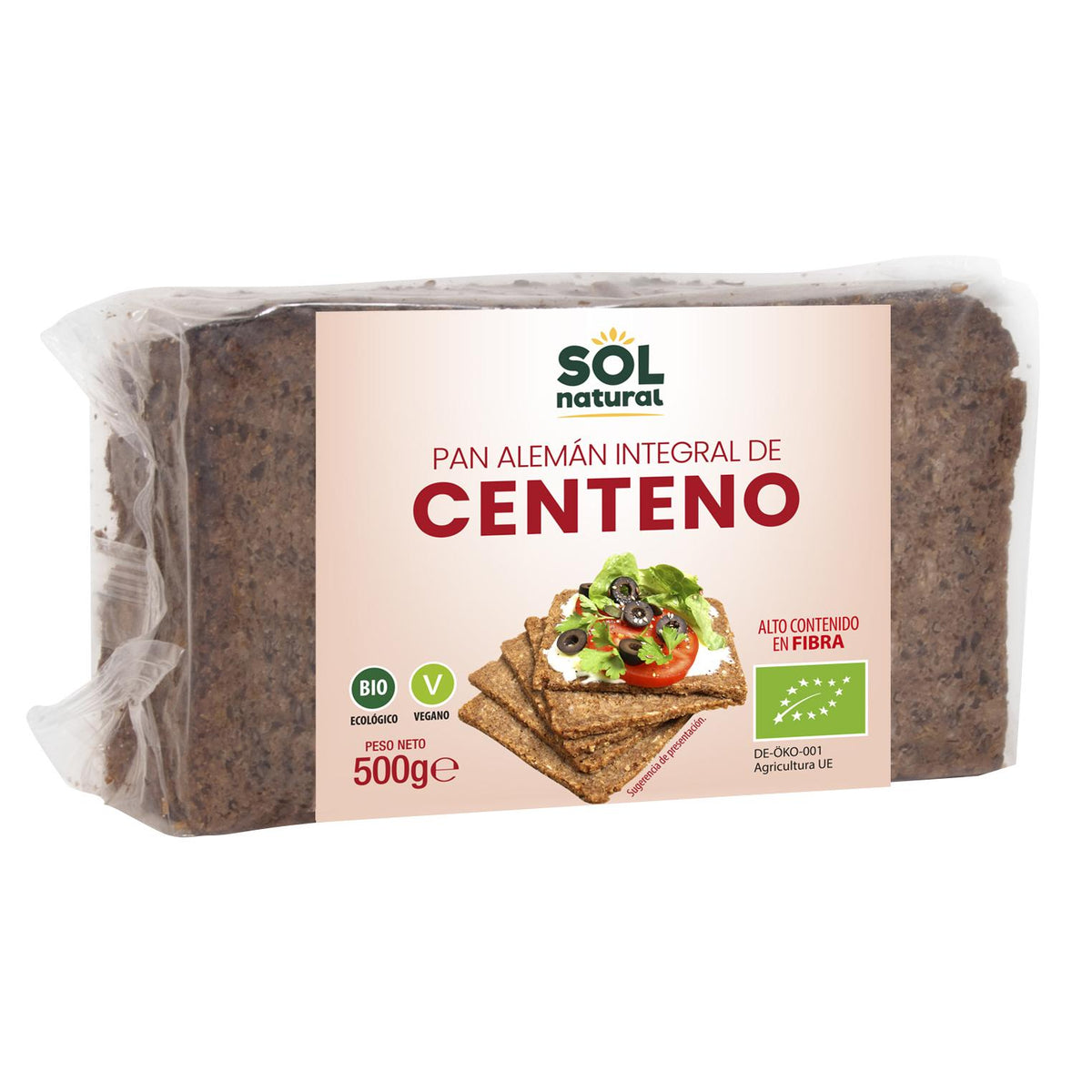Pan alemán de centeno integral Sol Natural 500 g