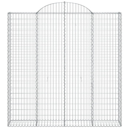 Cestas De Gaviones 2 Uds Forma De Arco Hierro 200x30x200/220 Cm_3