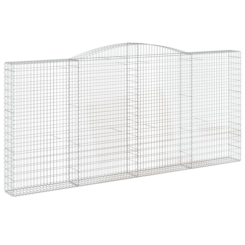 Cestas De Gaviones 3 Uds Forma De Arco Hierro 400x30x180/200 Cm_2
