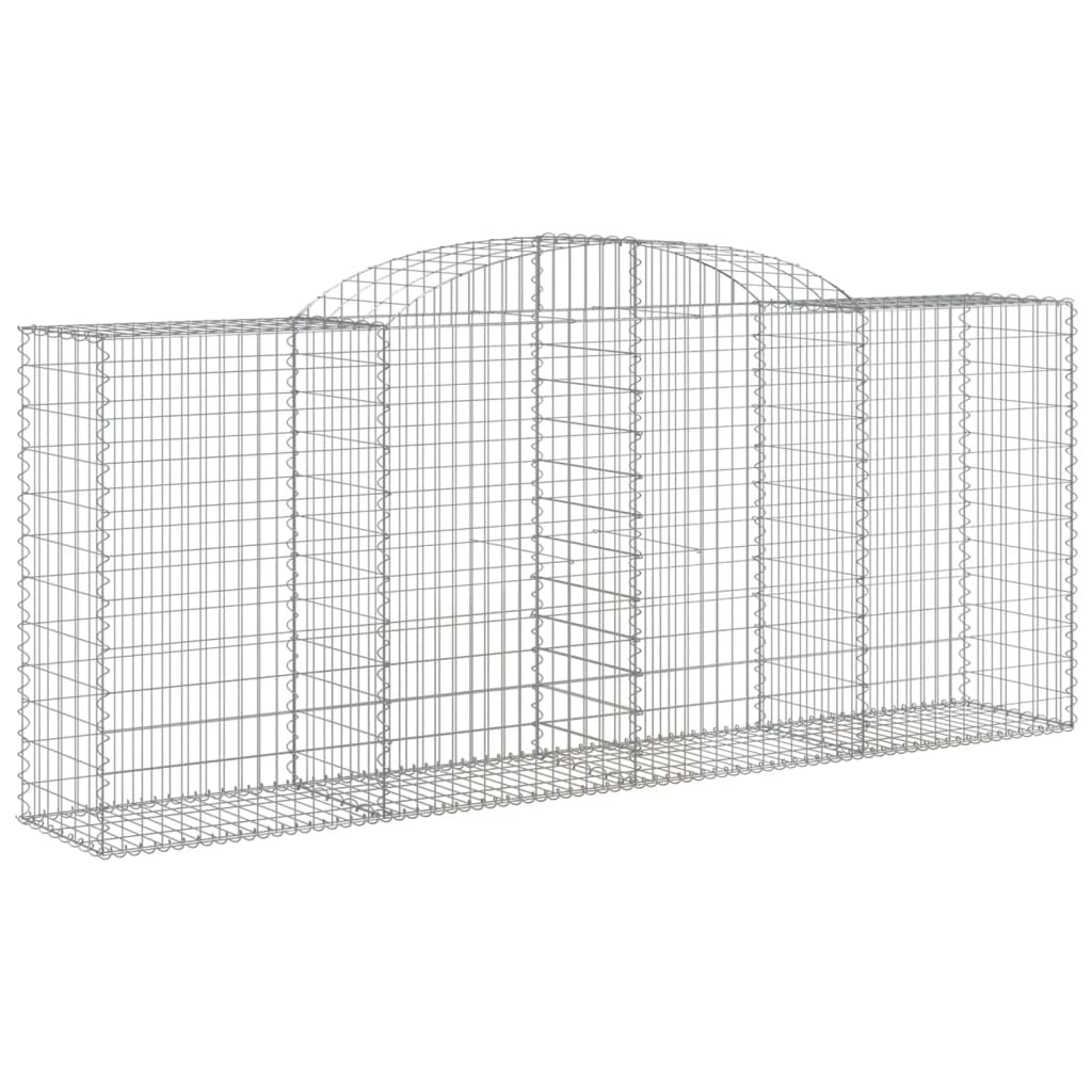 Cestas De Gaviones 2 Uds Forma De Arco Hierro 300x50x120/140 Cm_2