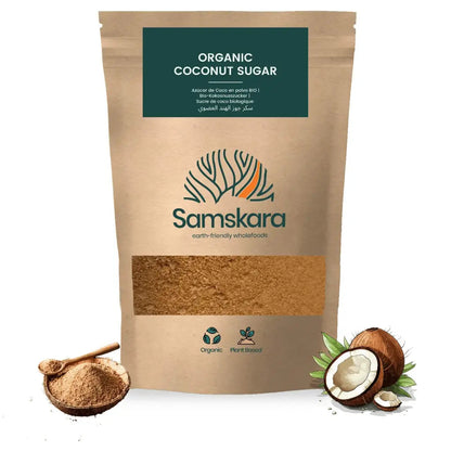 Azúcar De Coco Bio - 4kg (1kg Envase Retail + 3kg Bolsa Granel De Recarga) | Endulzante Natural Ecológico Vegano_0