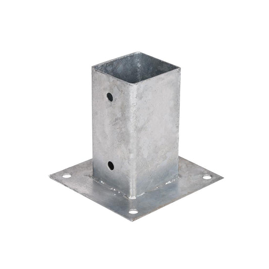 Soporte Anclaje metálico cuadrado para postes y pérgolas Faura 12x12
