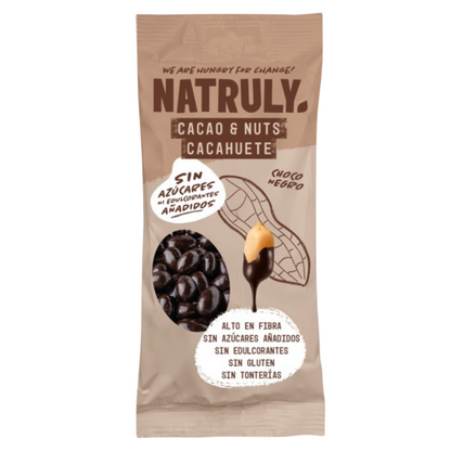 Cacao&amp;Nuts Chocolate negro, Natruly, 50g