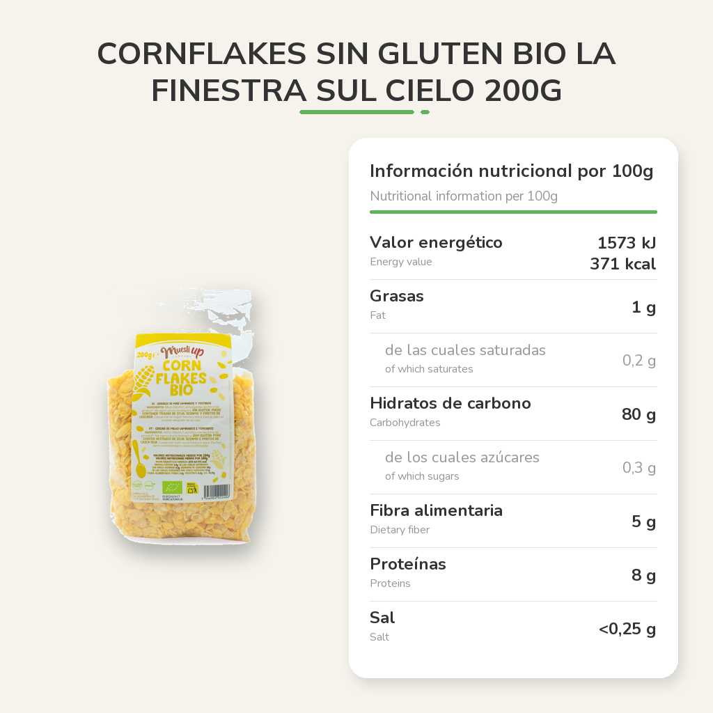 Información nutricional
