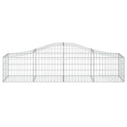 Cestas De Gaviones 7 Uds Forma De Arco Hierro 200x50x40/60 Cm_3