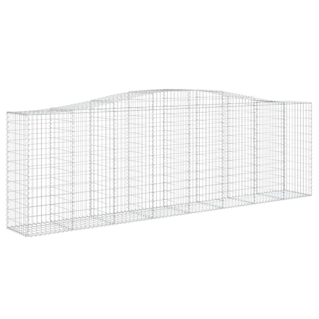 Cestas De Gaviones 8 Uds Forma De Arco Hierro 400x50x120/140 Cm_2