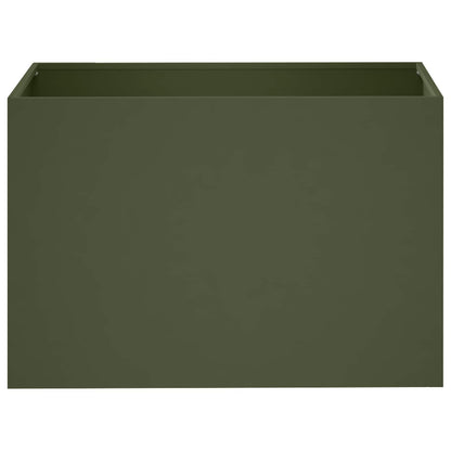 Macetero De Jardín 2 Uds. Verde Oliva 60 X 40 X 40 Cm_3