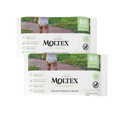 PROMO ESPECIAL Toallitas Moltex Pure &amp; Nature, 120 Uds