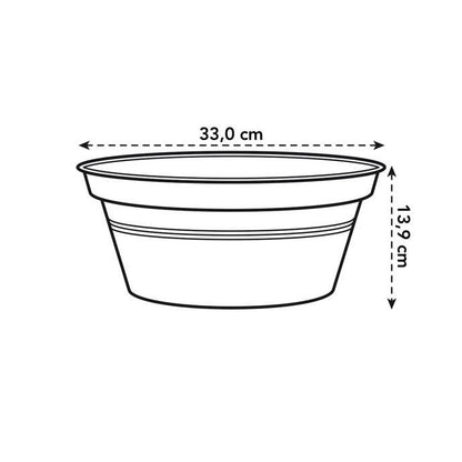 Bowl redondo Green Basics Elho Antracita 27 cm