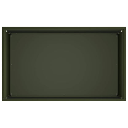 Macetero De Jardín Verde Oliva 40 X 30 X 75 Cm_3