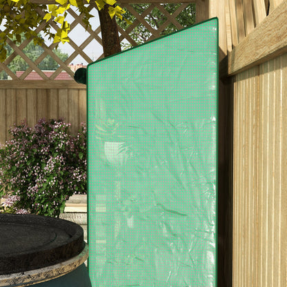 Invernadero De Jardín Outsunny Acero, Pe Verde 143x46x151 Cm_4