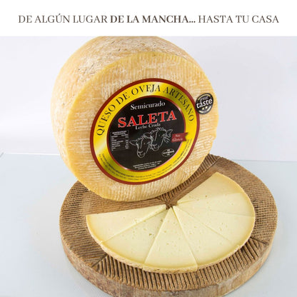 Queso Semicurado Entero De Oveja (3 Kg) | Elaboración Artesana Quesos De La Mancha_3