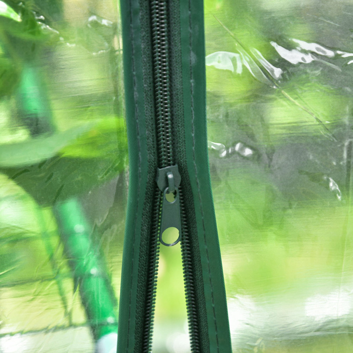 Invernadero Transparente Outsunny Transparente Y Verde 143x143x195cm_3