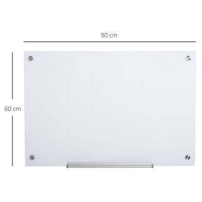 Pizarra De Vidrio Vinsetto Blanco 90x60x0,45 Cm_2