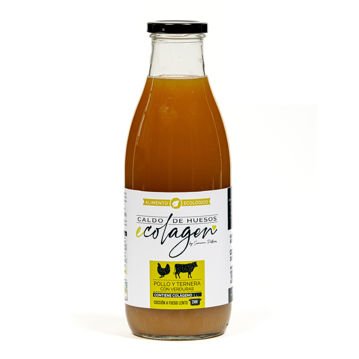 Caldo Huesos de Pollo y Ternera con verduras ecológico Ecolagen 1L