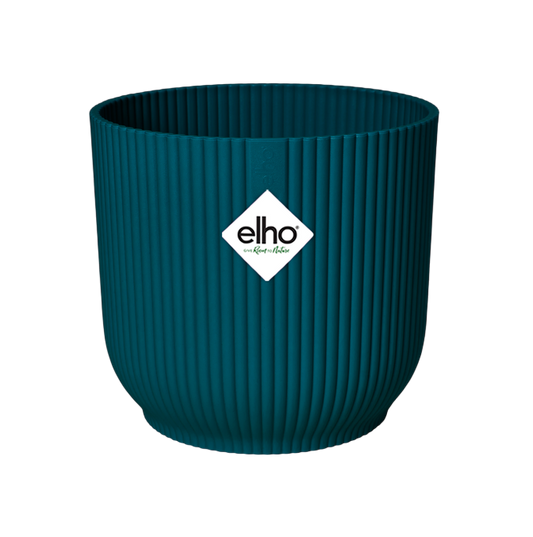 Macetero vibes fold round deep blue Elho 25 cm