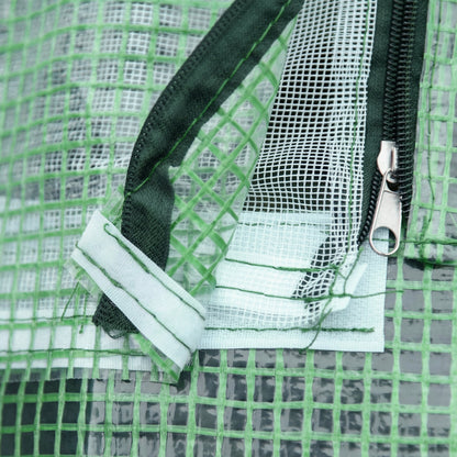 Invernadero Pequeño Outsunny Acero, Pe Verde 180x140x80 Cm_3