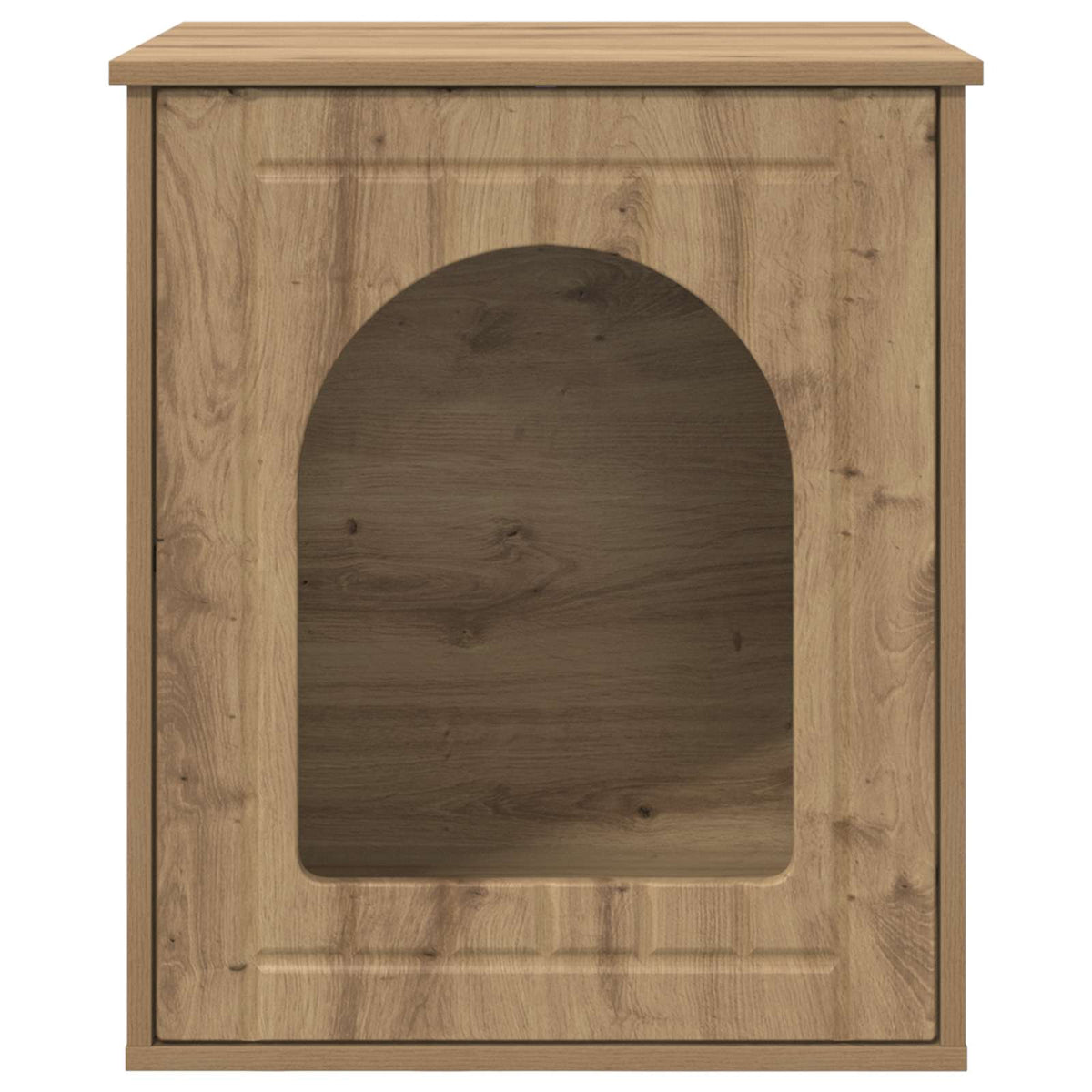 Casa Para Gatos Roble Artesanal 53 X 52 X 62 Cm_5
