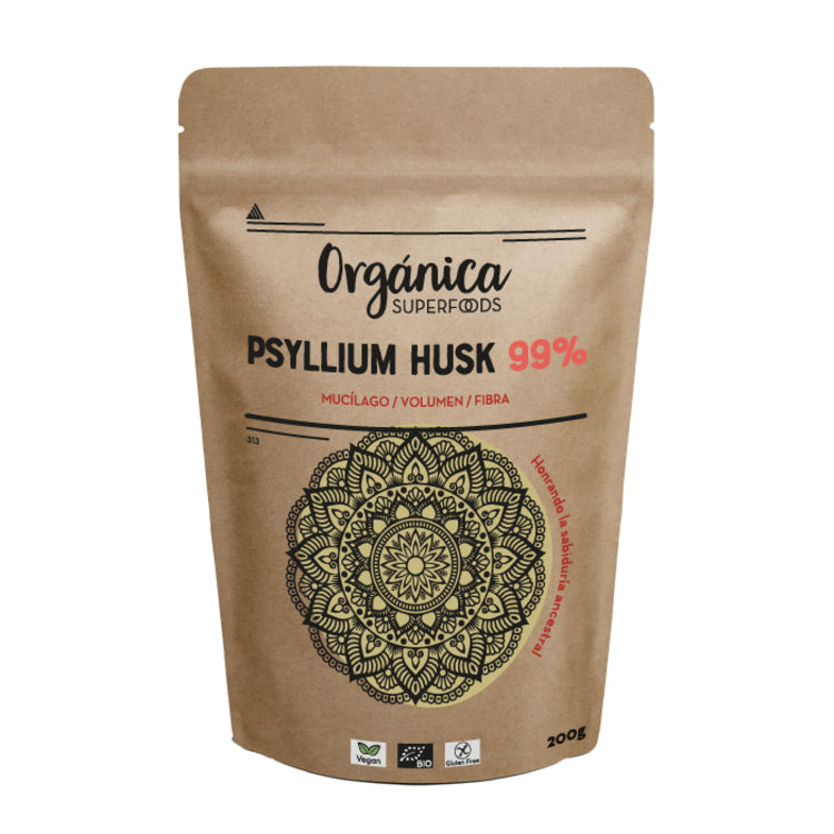 Psyllium Husk Bio Pureza 99% 1kg - Orgánica Superfoods_0