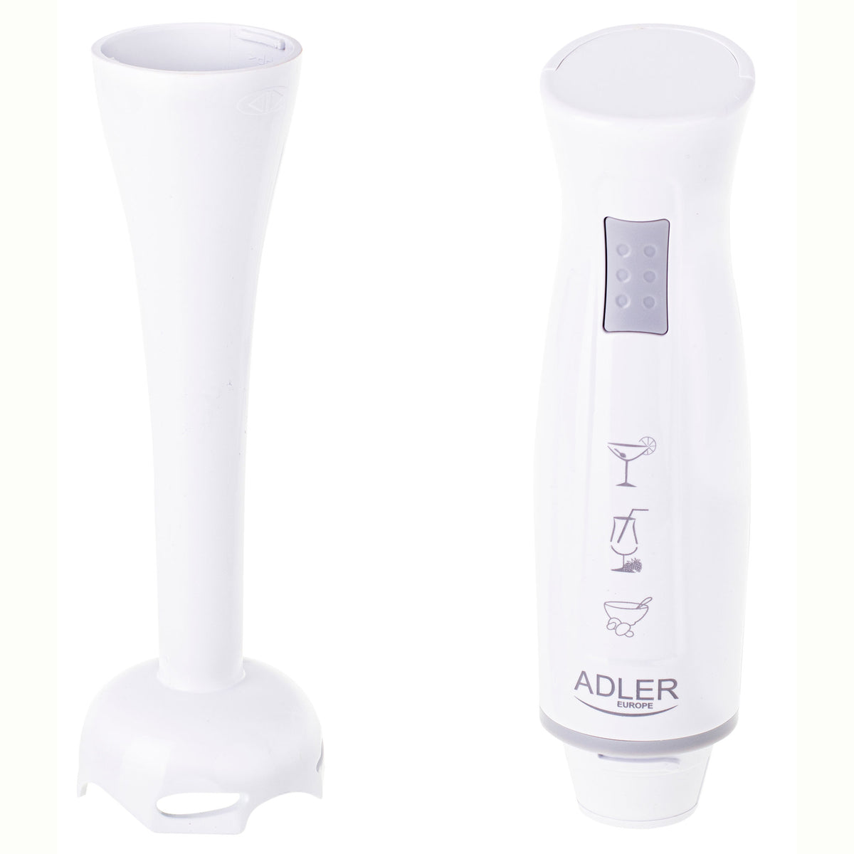 Batidora De Mano Brazo Desmontable, Cuchillas De Corte En Acero Inoxidable Adler Ad4622 300w_4