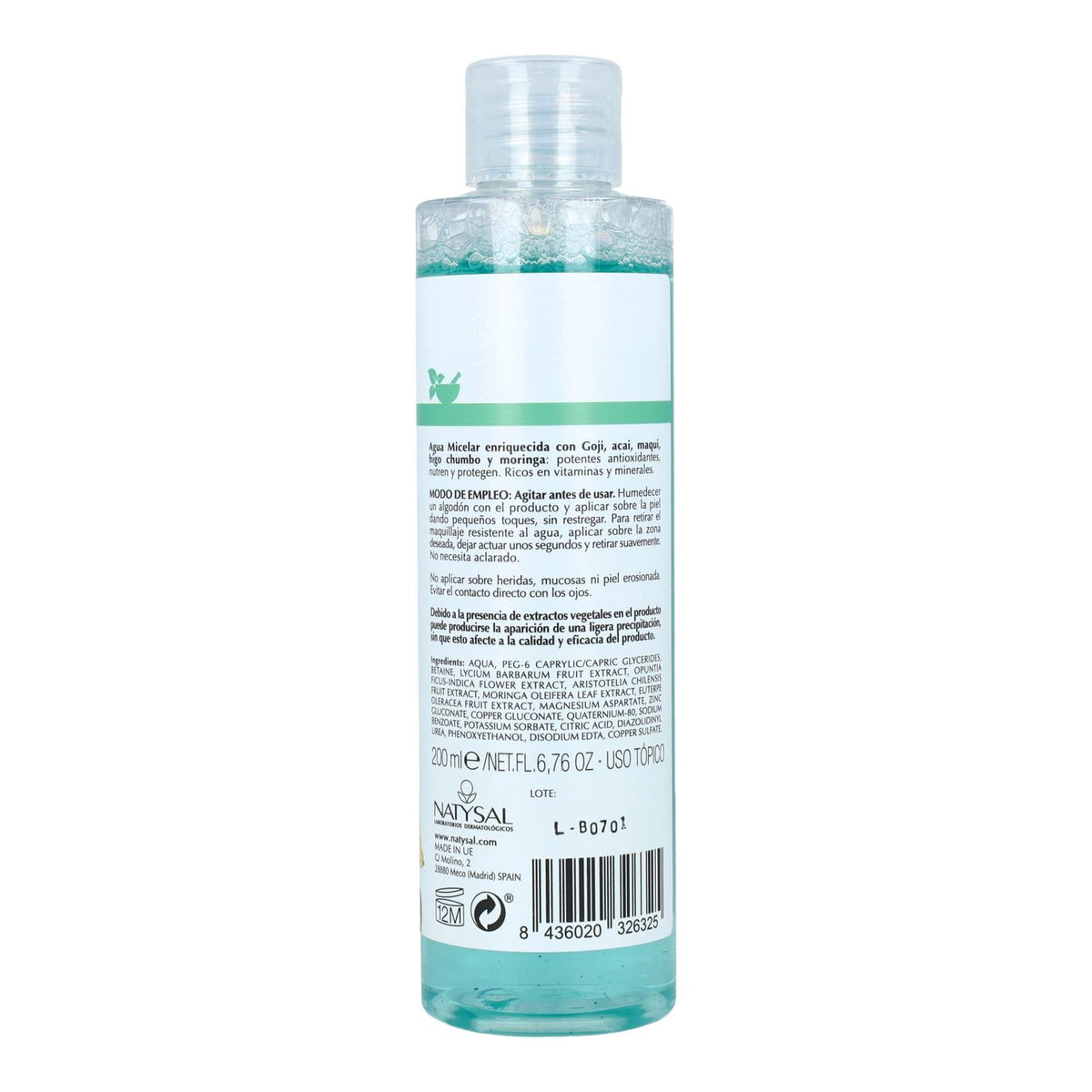 Agua Micelar Natysal 200 ml