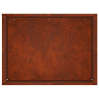 Macetero De Jardín 2 Uds. Oxidado 40 X 30 X 40 Cm Acero Oxidado_5