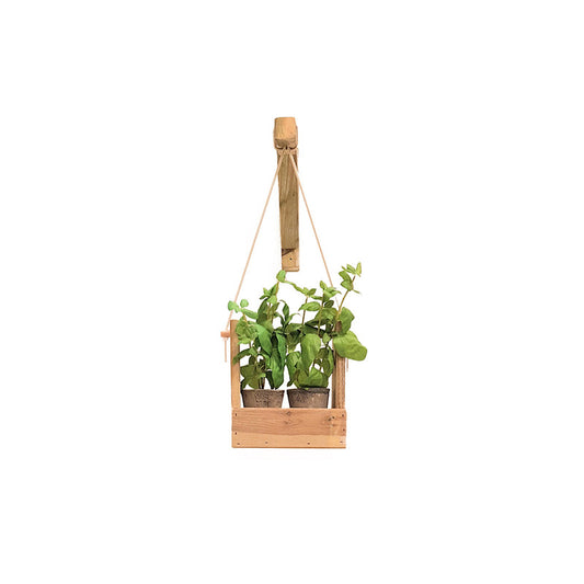 Jardinera Colgante De Madera Tratada Woody 1b Hortalia_0