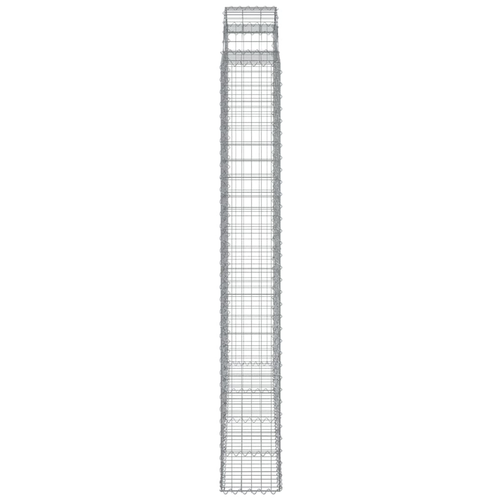 Cestas De Gaviones 8 Uds Forma De Arco Hierro 200x30x220/240 Cm_4