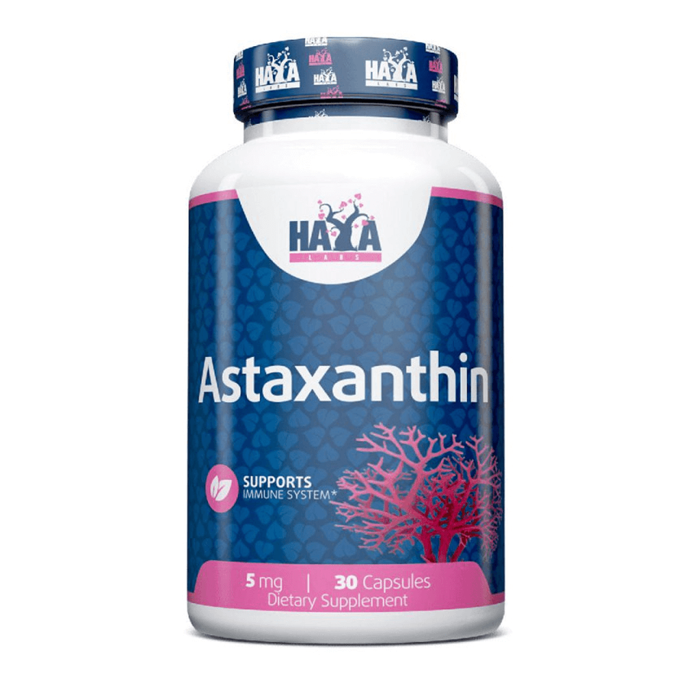 Astaxantina 5mg - 30 Cápsulas - Antioxidantes - Haya Labs_0