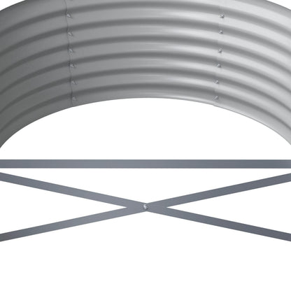 Jardinera Arriate Acero Galvanizado Gris 224x80x36 Cm_4