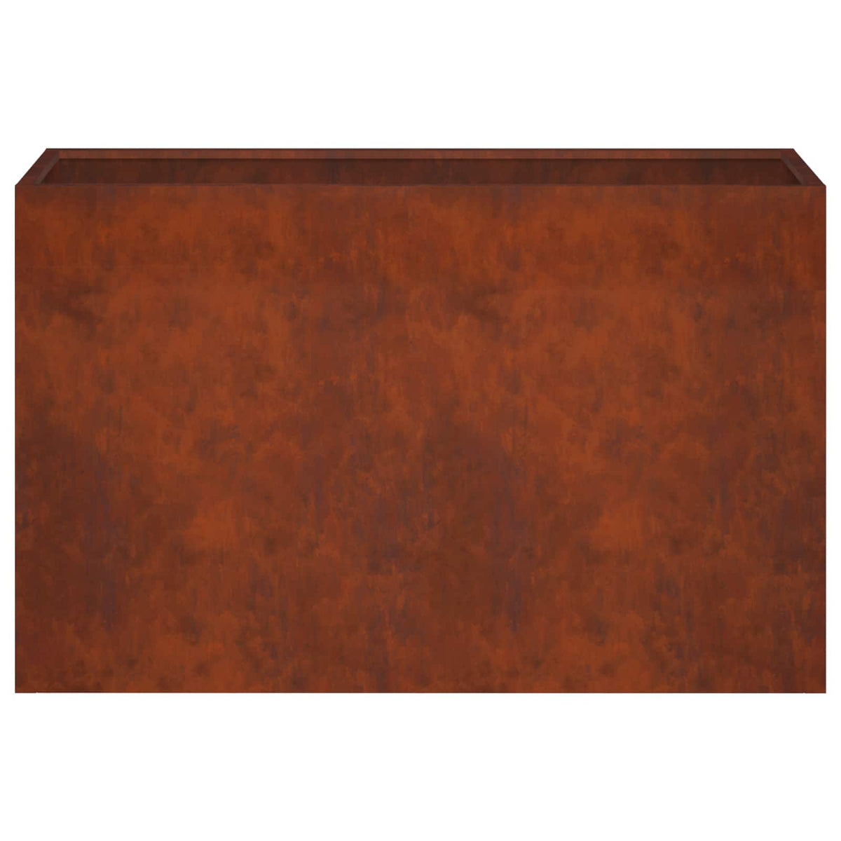 Macetero De Jardín 2 Uds. Oxidado 80 X 30 X 50 Cm Acero Oxidado_4