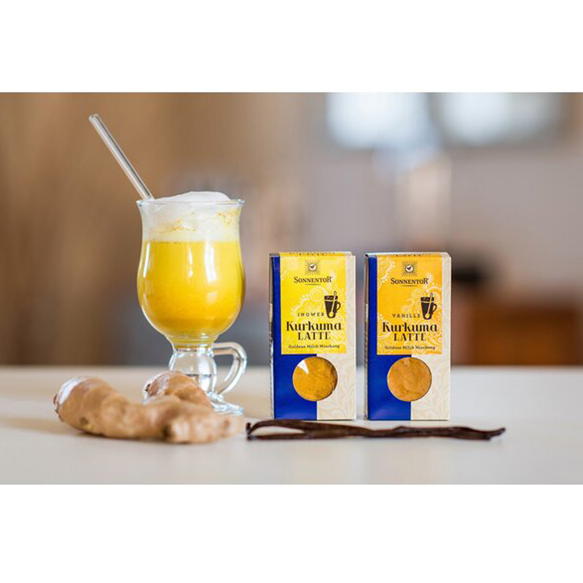 Cúrcuma Latte jengibre Sonnentor lata 60 g