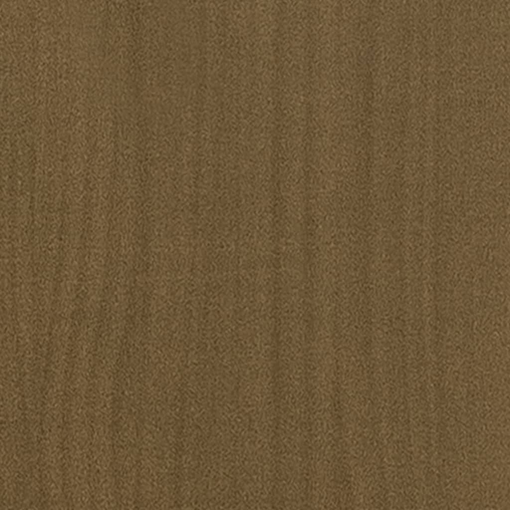 Jardinera De Madera Maciza De Pino Marrón Miel 31x31x70 Cm_5