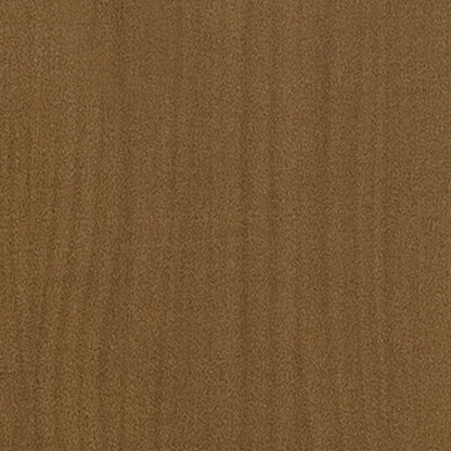 Jardinera De Madera Maciza De Pino Marrón Miel 31x31x70 Cm_5