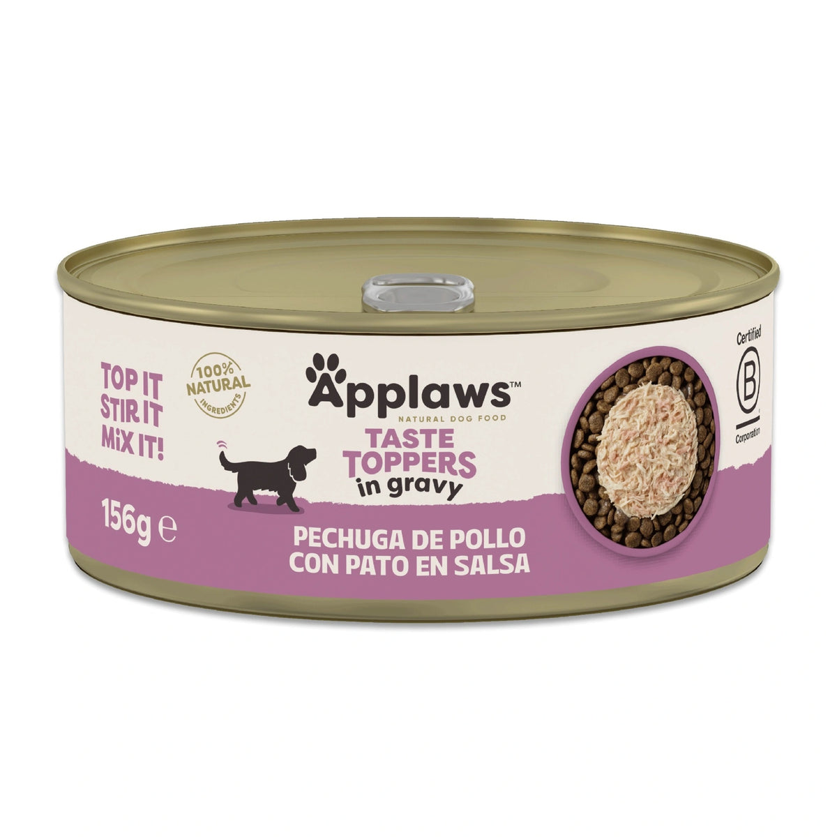 Topper de Pollo y Pato en Salsa para Perros Applaws 156 g