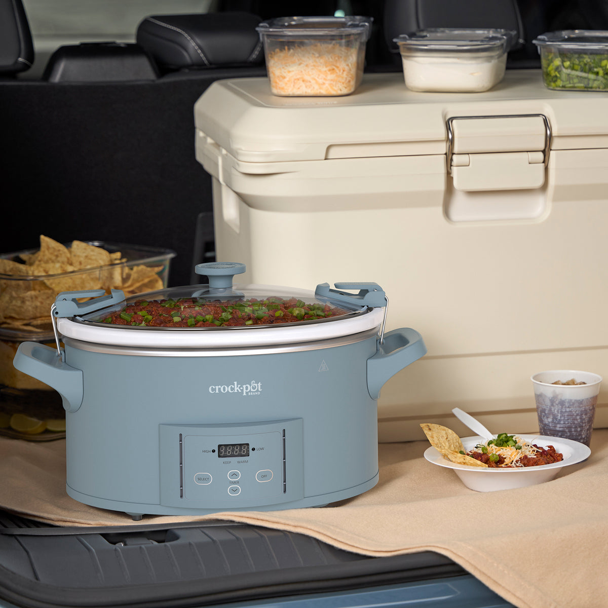 Crock-Pot Olla de Presión Lenta Digital 6,6L Cook & Carry 9+personas CSC123X