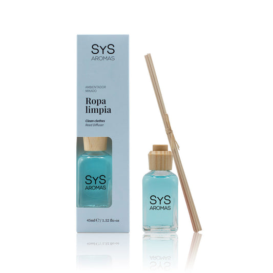 Ambientador Mikado de Ropa Limpia Origins SYS Aromas 45 ml | Aroma Fresco y Limpio | Relajante_0