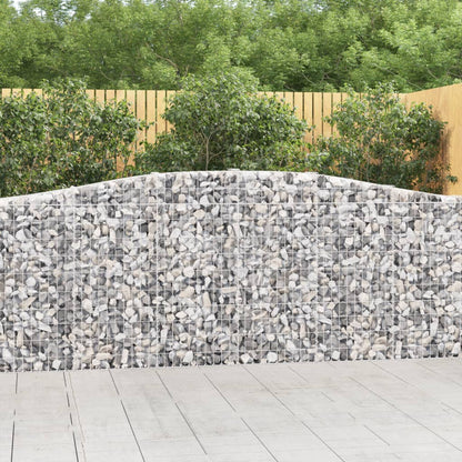 Cestas De Gaviones 15 Uds Forma De Arco Hierro 400x30x100/120cm_1