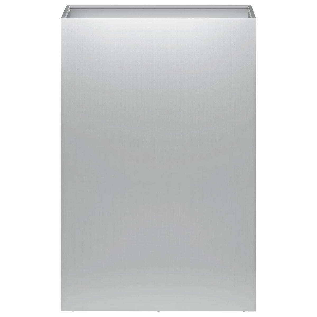 Macetero De Jardín Plateado 50 X 40 X 75 Cm Acero Galvanizado_2
