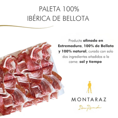 Caja Regalo Gourmet | 6 Loncheados De Paleta 100% Ibérica De Bellota Envasados Al Vacío (600gr) De Extremadura_1