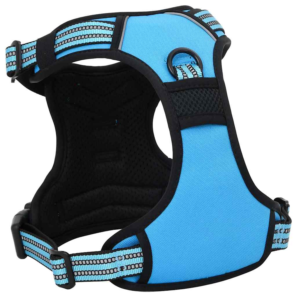 Arnés Para Perros Con Bandas Reflectantes Ajustables Azul L_5