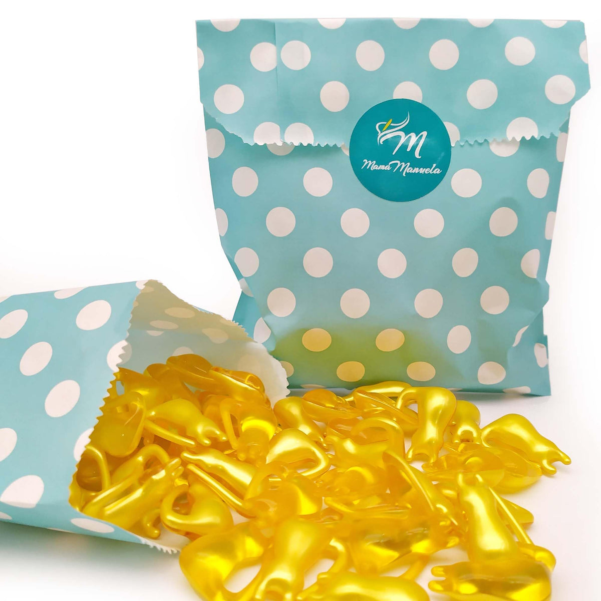 Caja 40 Perlas De Baño Con Aroma A Vainilla - Con Aceite De Soja - Hidratante Y Aromática - Forma Minino_5